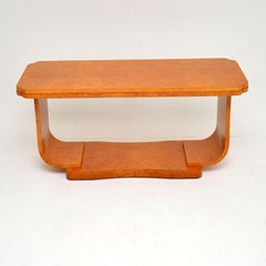 Art Deco Burr Maple Coffee Table by Epstein