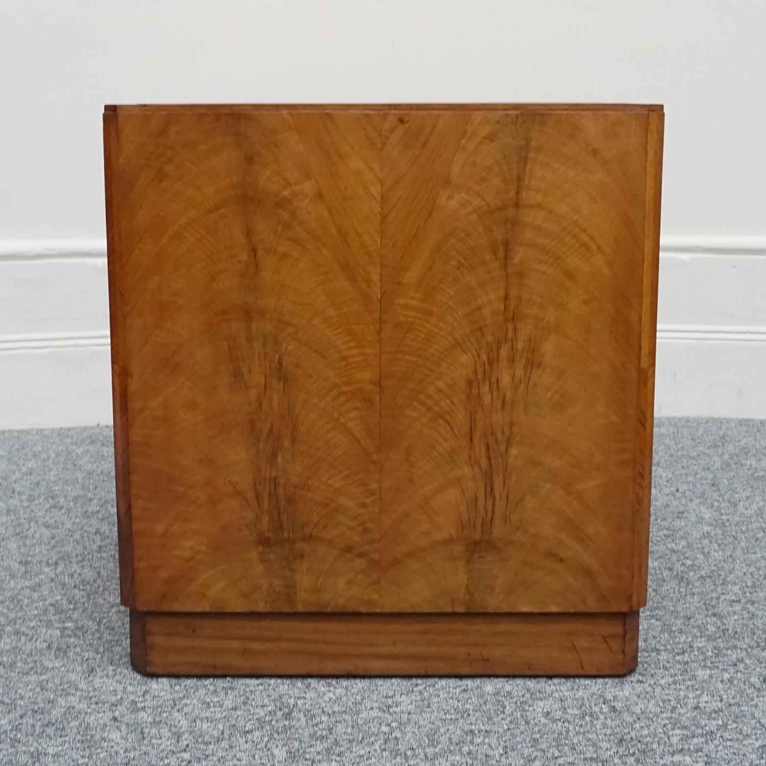 Art Deco Burr Walnut and Figured Walnut Writing Desk English, Circa 1935 1