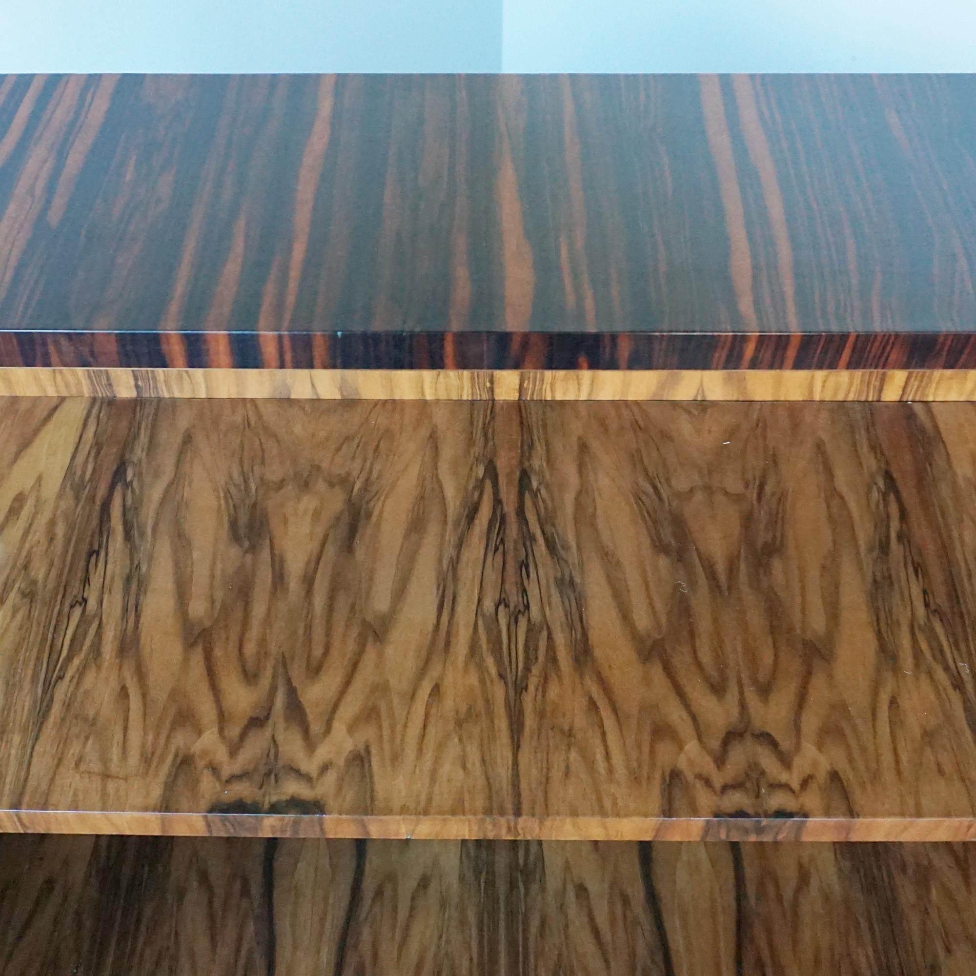 Buffet Art Déco en ronce de noyer et ébène de Macassar en vente 7