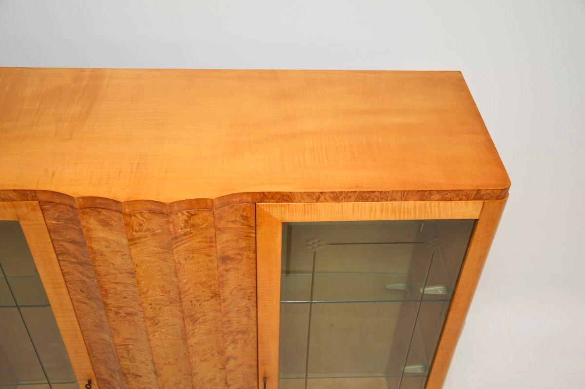 Librería / Armario Art Decó de nogal y sicomoro by Epstein en venta 3