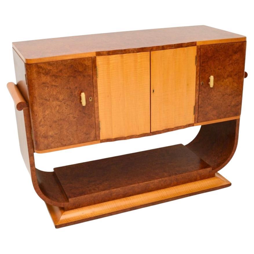 Buffet Art Déco en ronce de noyer et sycomore