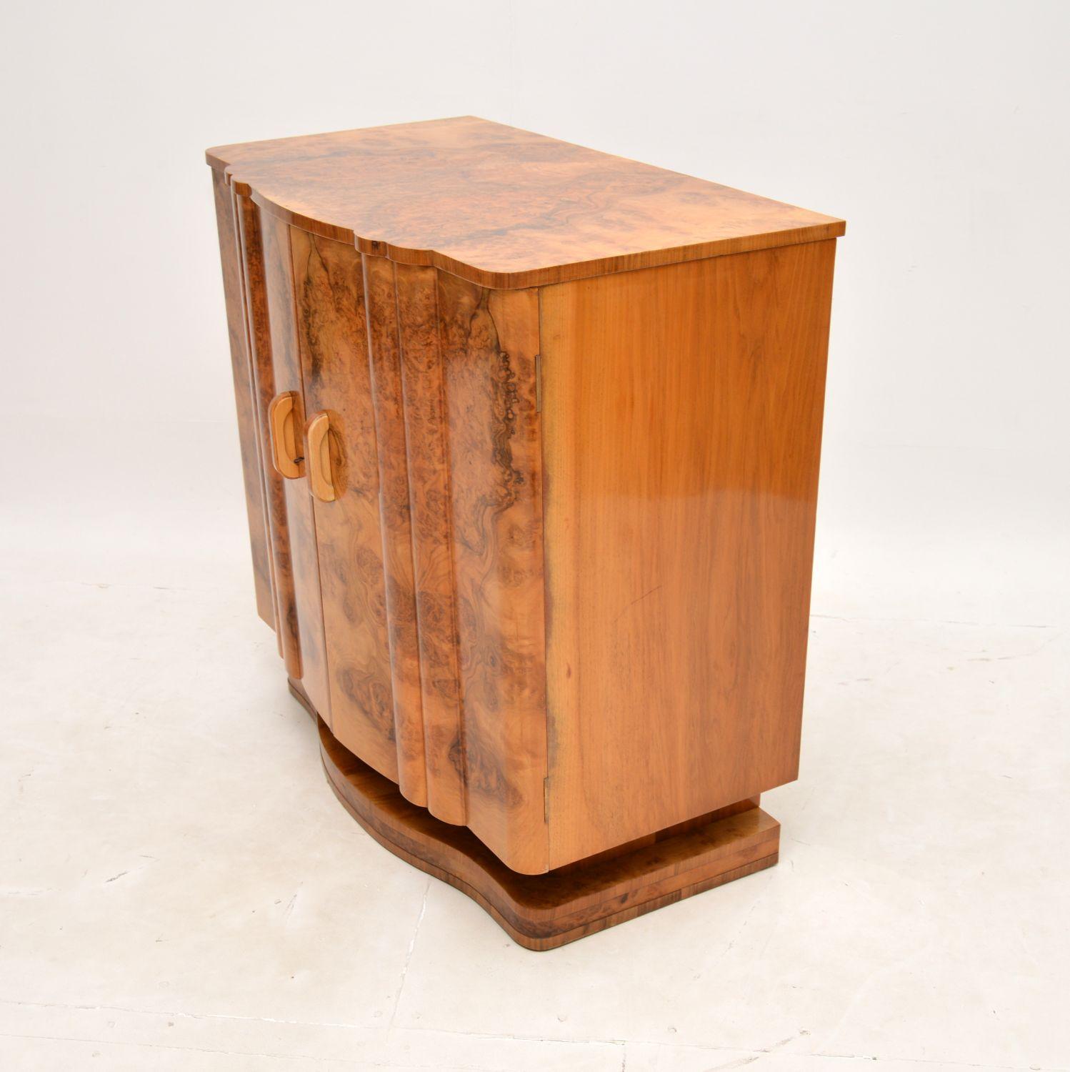 Art Deco Burr Walnut Cabinet by Harry and Lou Epstein 1