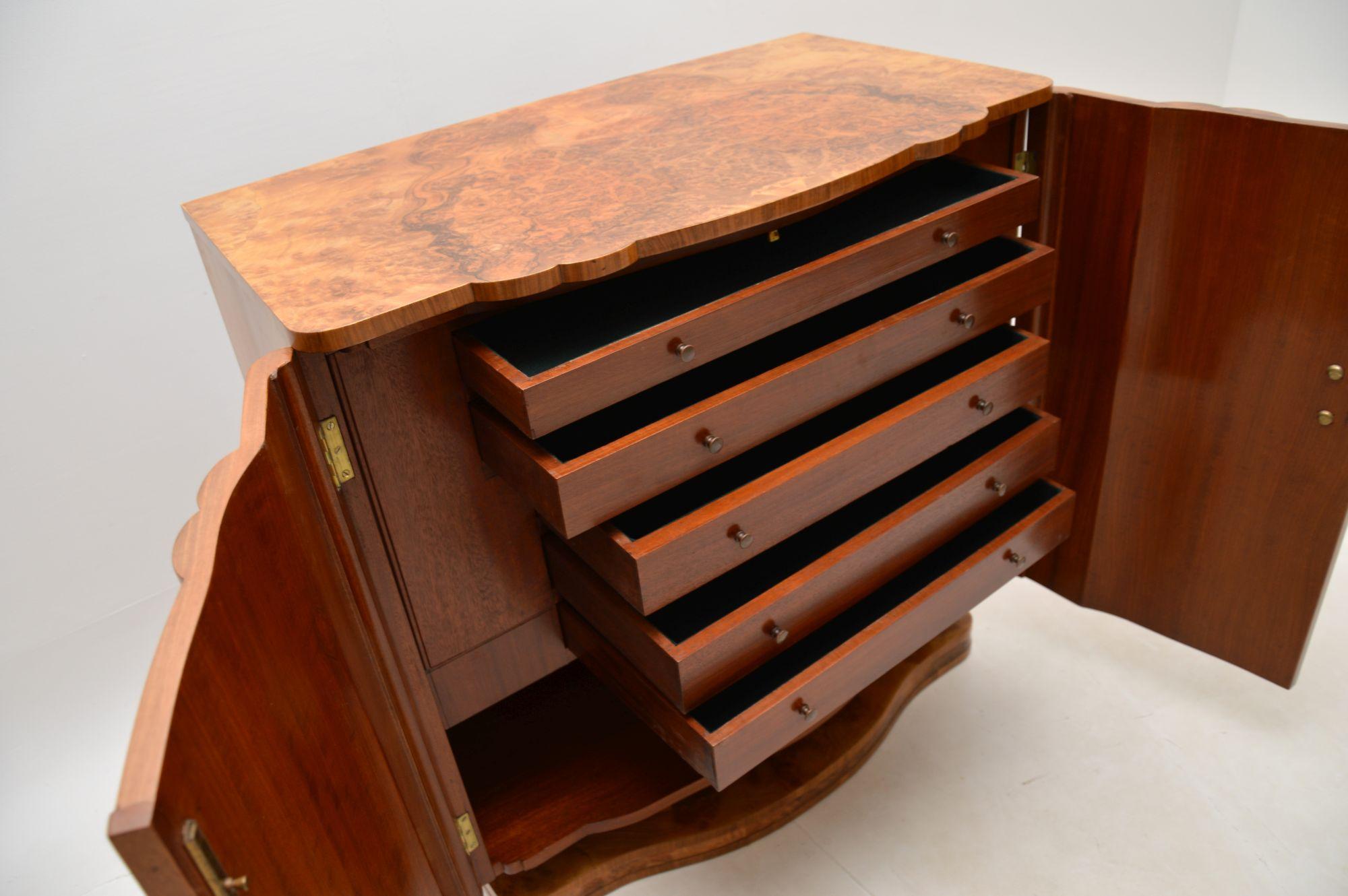Art Deco Burr Walnut Cabinet by Harry and Lou Epstein 3