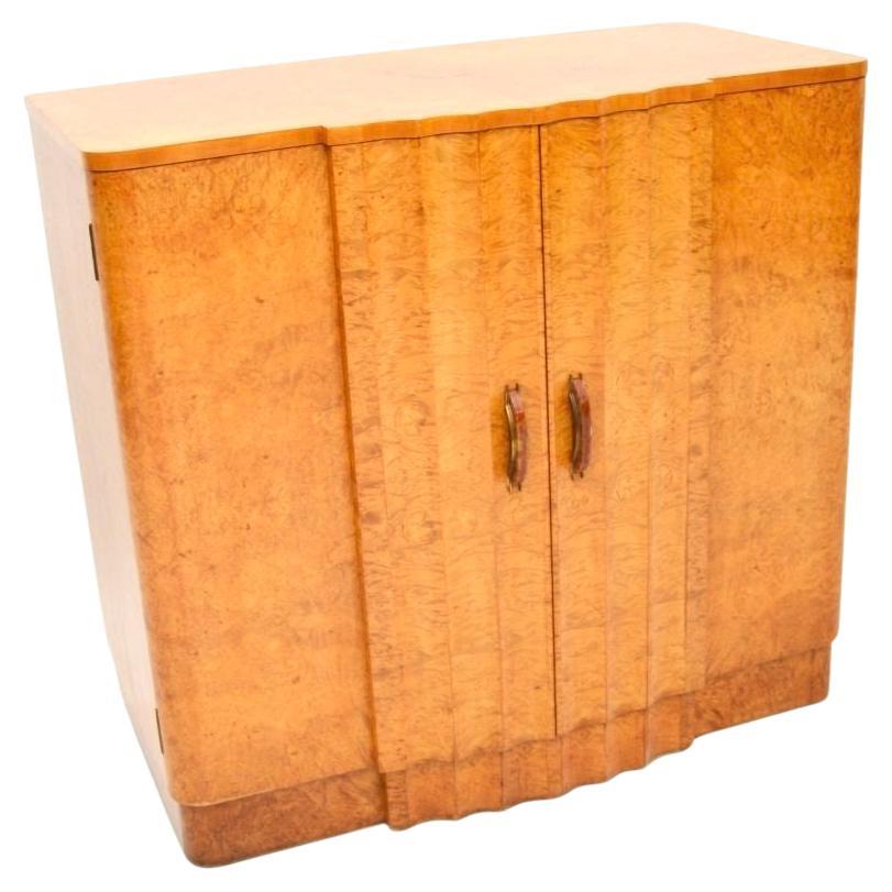 Art Deco Burr Walnut Cabinet by Harry and Lou Epstein For Sale