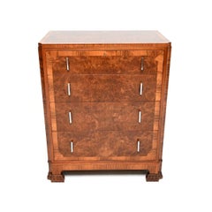 Art Deco Burr Walnut Chest of Drawers