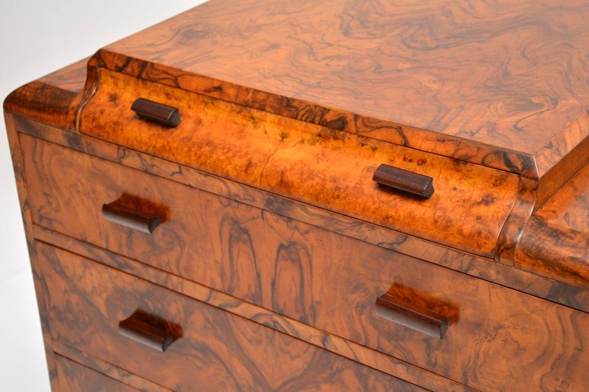 Commode Art Déco en ronce de noyer 2