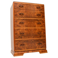 Art Deco Burr Walnut Chest of Drawers