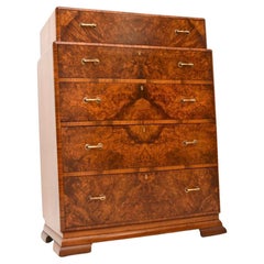 Antique Art Deco Burr Walnut Chest of Drawers
