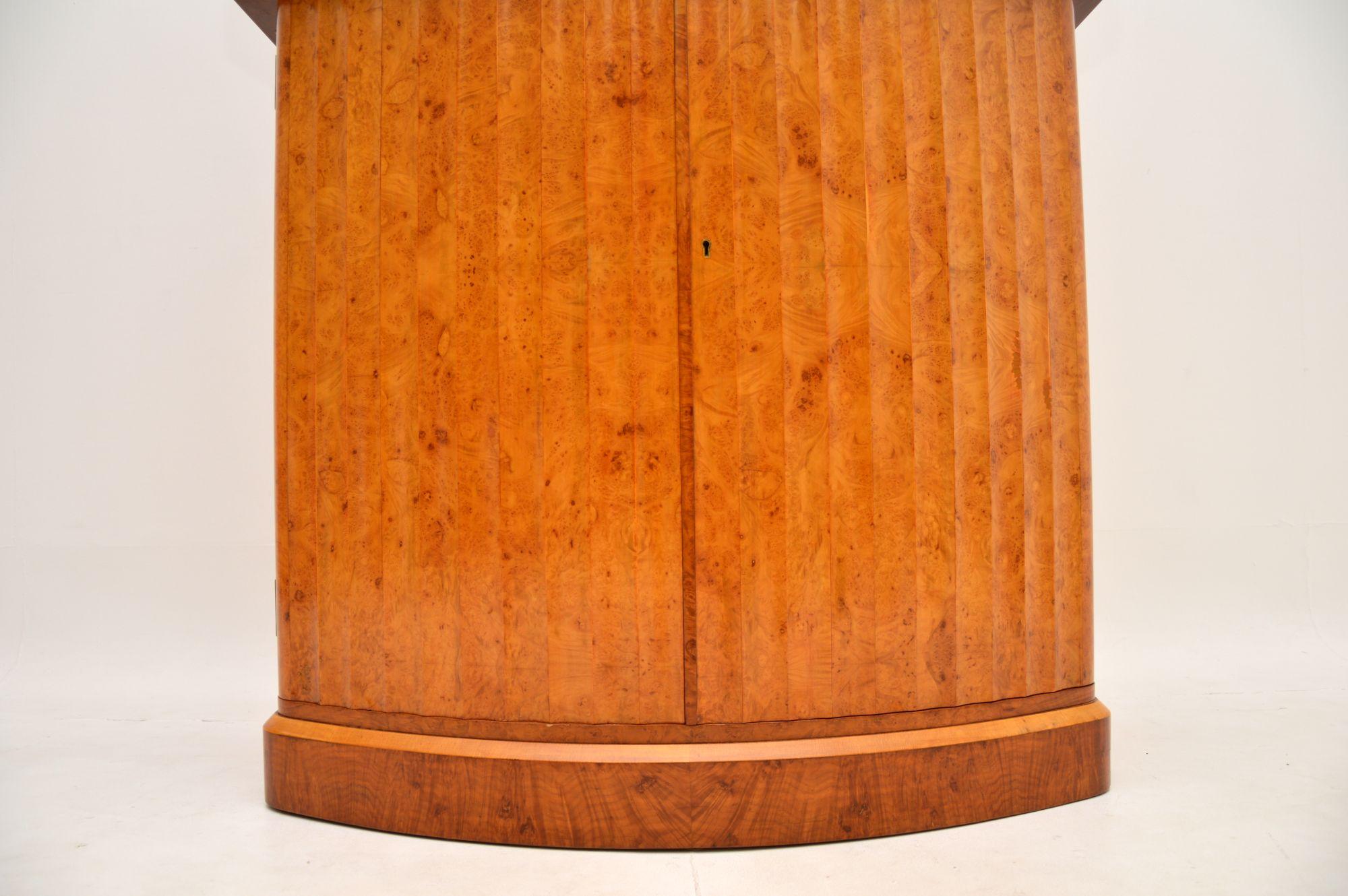Art Deco Burr Walnut Cocktail Cabinet by Epstein 5
