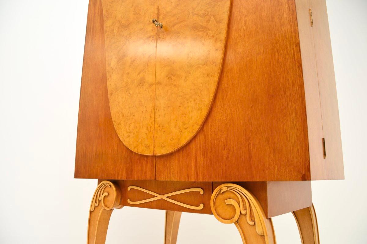 Mueble Cocktail Art Decó de nogal de Hille en venta 5