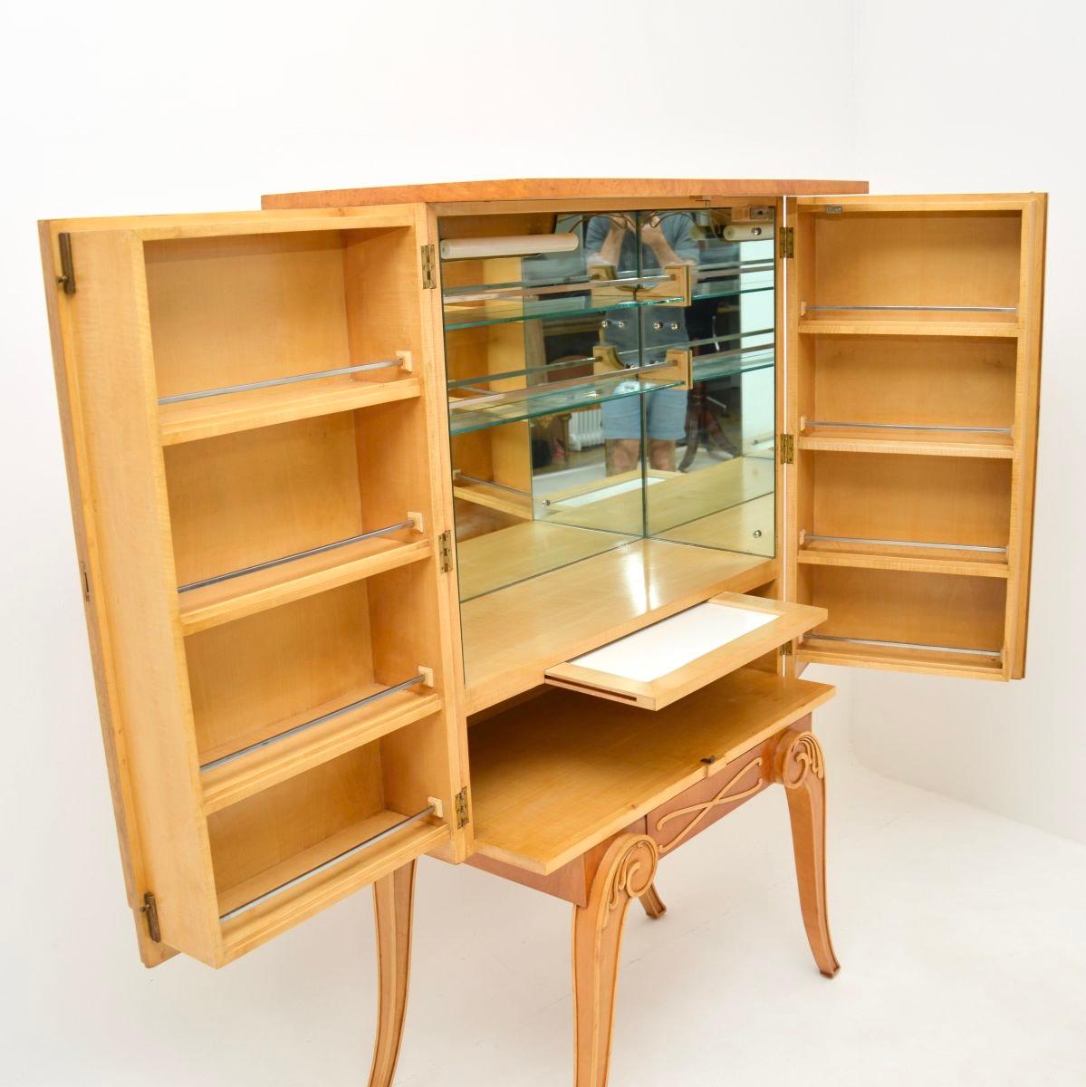 Mueble Cocktail Art Decó de nogal de Hille en Bueno estado para la venta en London, GB