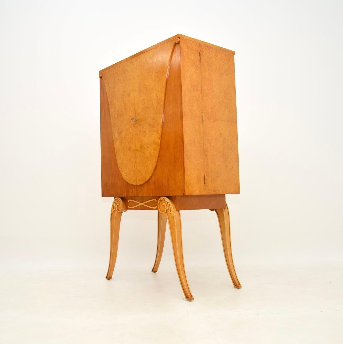 Mueble Cocktail Art Decó de nogal de Hille en venta 1