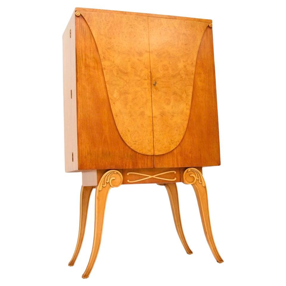 Mueble Cocktail Art Decó de nogal de Hille en venta