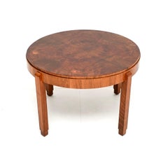 Art Deco Burr Walnut Coffee / Side Table