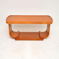 Art Deco Burr Walnut Coffee Table by Epstein