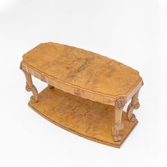 Art Deco Burr Walnut Coffee Table By Harry & Lou Epstein 1930s