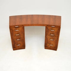 Art Deco Burr Walnut Desk by Hampton’s of Pall Mall