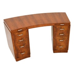 Art Deco Burr Walnut Desk by Hampton’s of Pall Mall