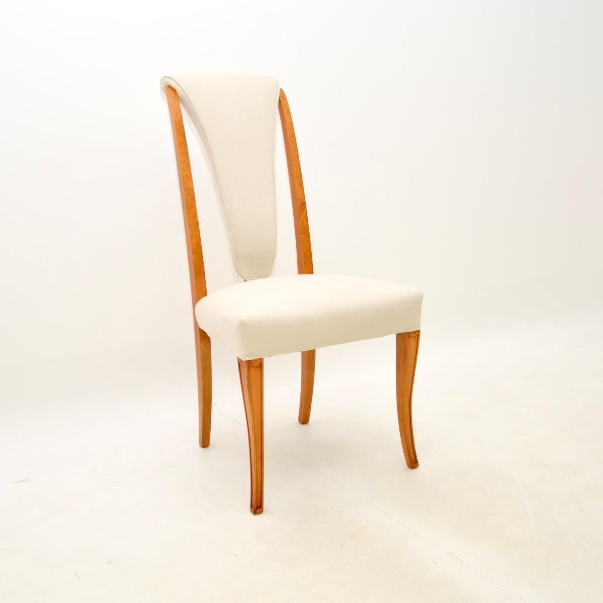 Table et chaises de salle à manger Art déco en ronce de noyer par Hille en vente 8
