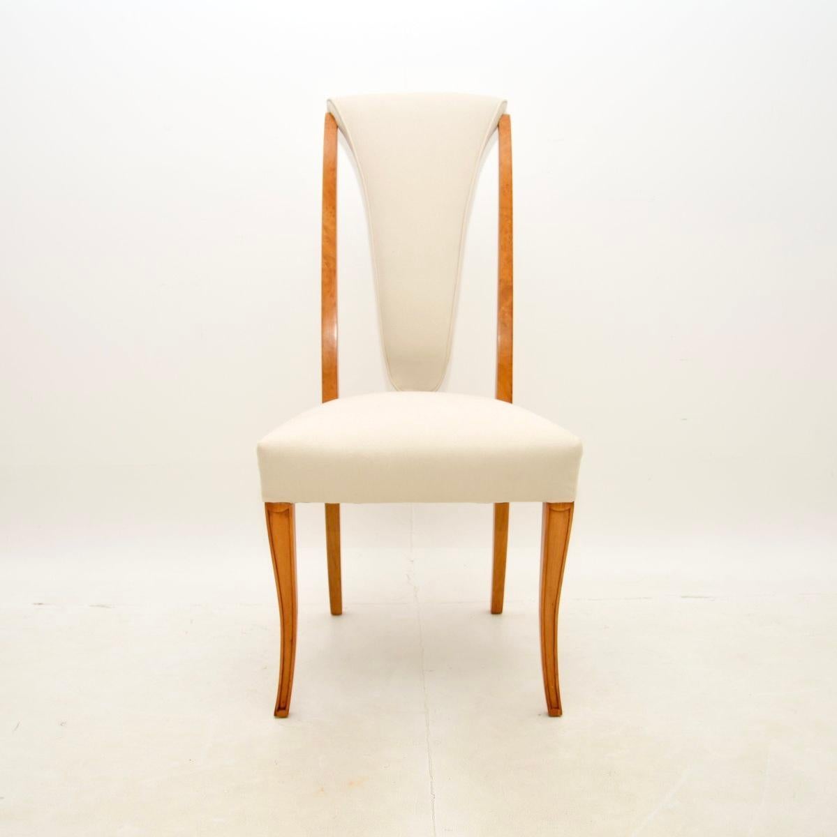 Table et chaises de salle à manger Art déco en ronce de noyer par Hille en vente 10