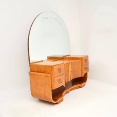 Art Deco Burr Walnut Dressing Table