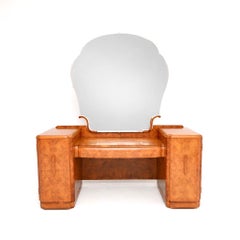 Art Deco Burr Walnut Dressing Table