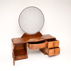 Art Deco Burr Walnut Dressing Table