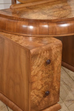 Art Deco Burr Walnut Dressing Table