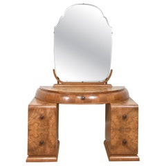 Art Deco Burr Walnut Dressing Table