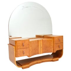 Art Deco Burr Walnut Dressing Table