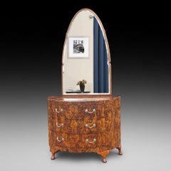 Tavolino da toilette in radica di noce Art Deco - Maurice Adams Ltd