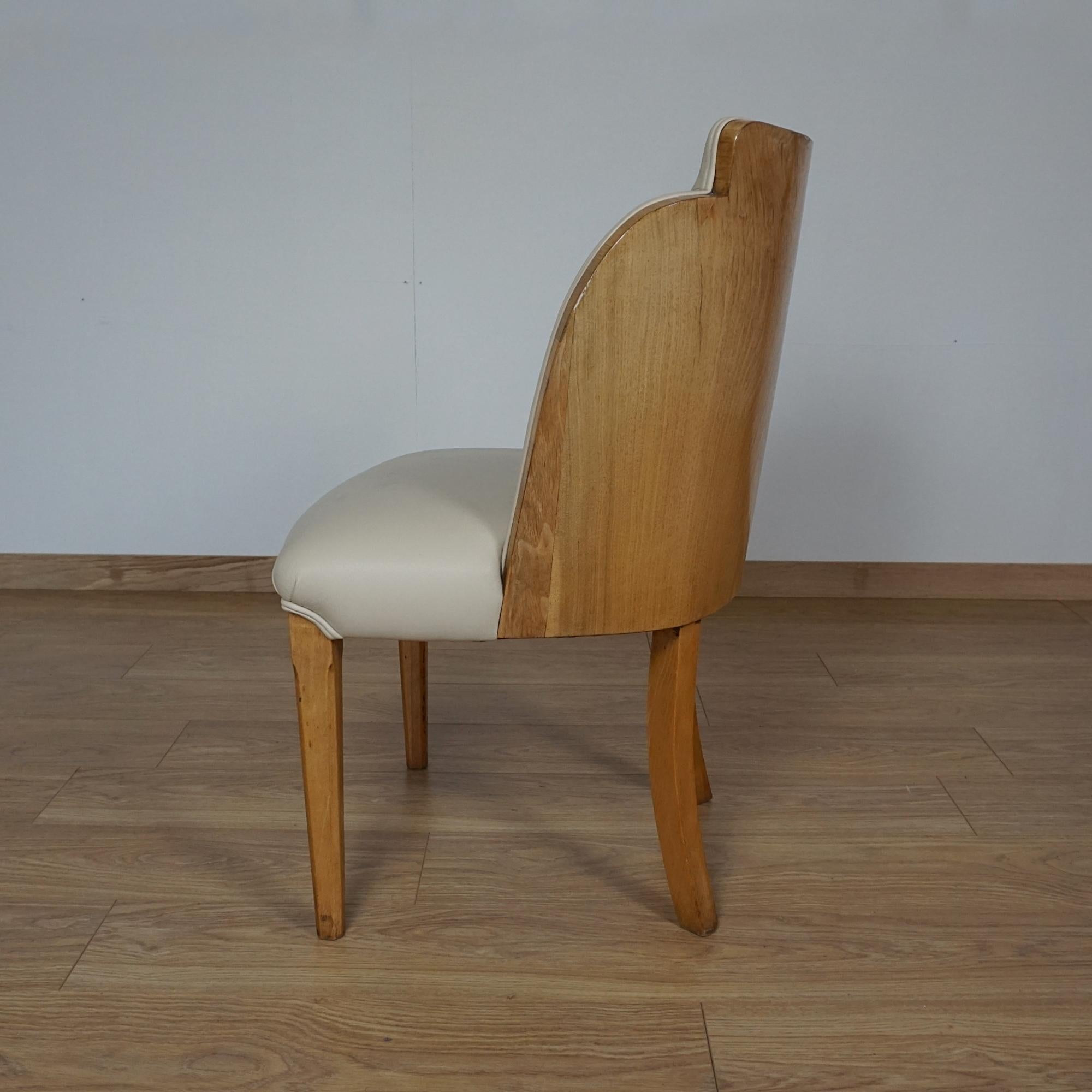 Art-Deco-Esszimmergarnitur aus Wurzelnussholz mit acht Sitzplätzen im Angebot 9