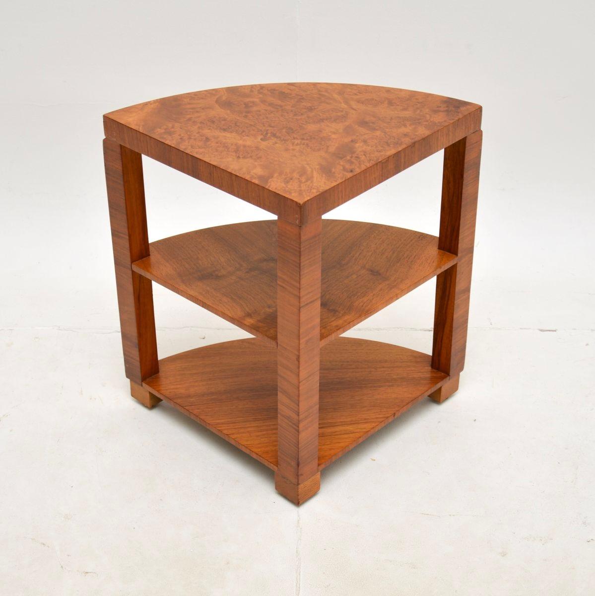 Art Deco Burr Walnut Nesting Coffee Table 5