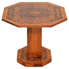 Art Deco Burr Walnut Occasional Side Table / Coffee Table