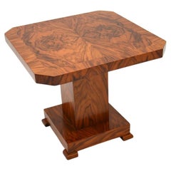 Art Deco Beistelltisch / Couchtisch aus Wurzelholz