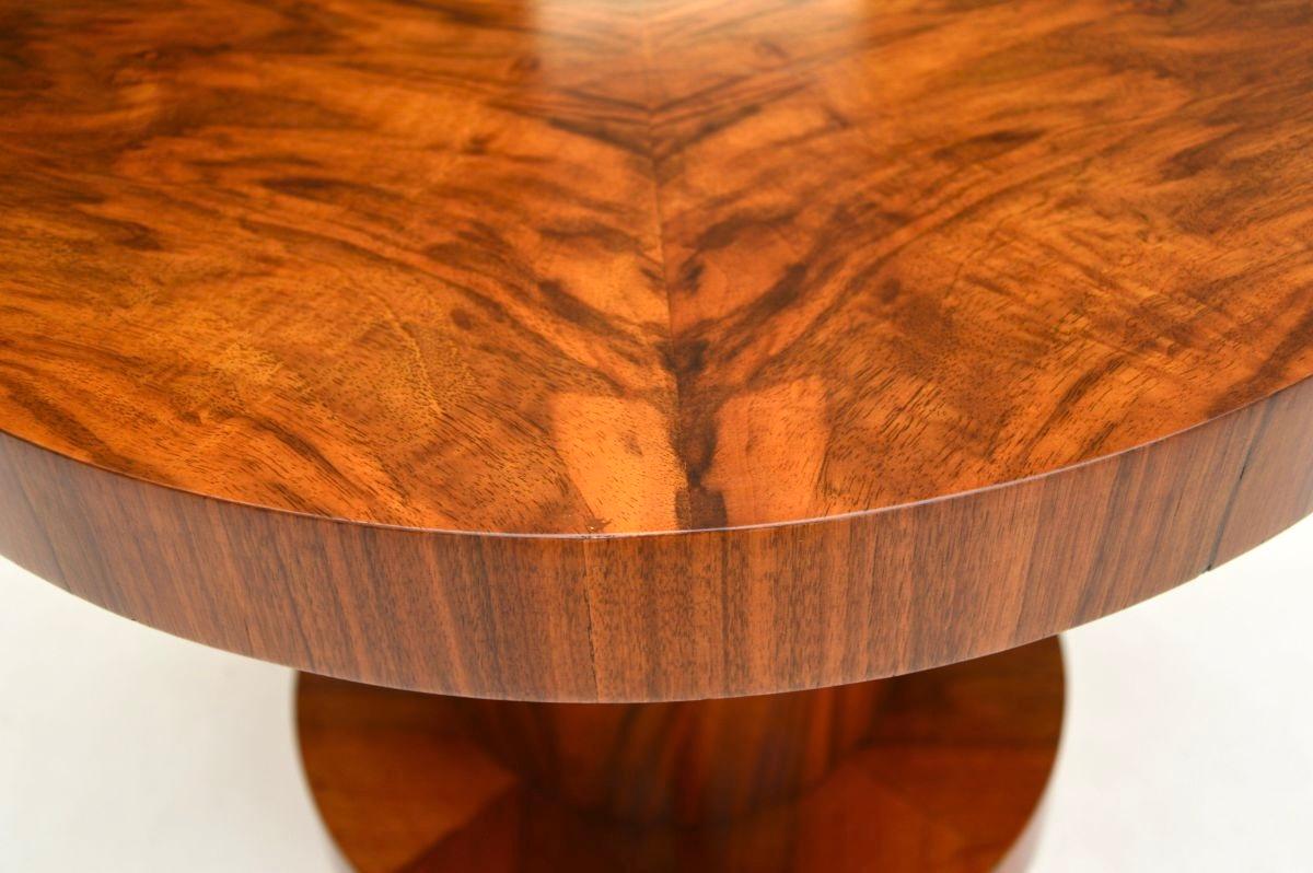 Art Deco Burr Walnut Occasional Side Table In Good Condition In London, GB