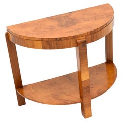 Art Deco Burr Walnut Occasional Side Table Art Deco Burr Walnut Occasional Side Table