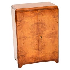 Art Deco Burr Walnut Side Cabinet