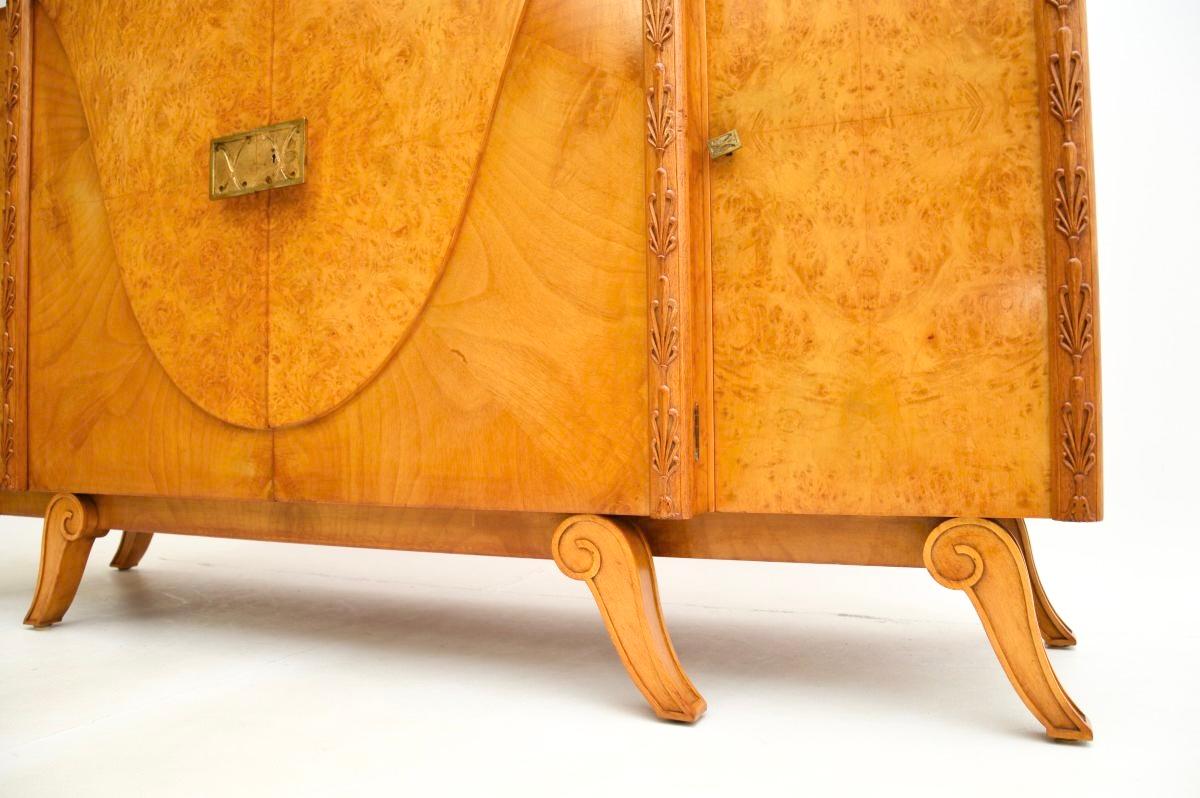 Art Deco Burr Walnut Sideboard by Hille For Sale 6