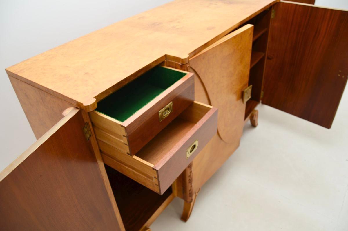 Art Deco Burr Walnut Sideboard by Hille In Good Condition For Sale In London, GB