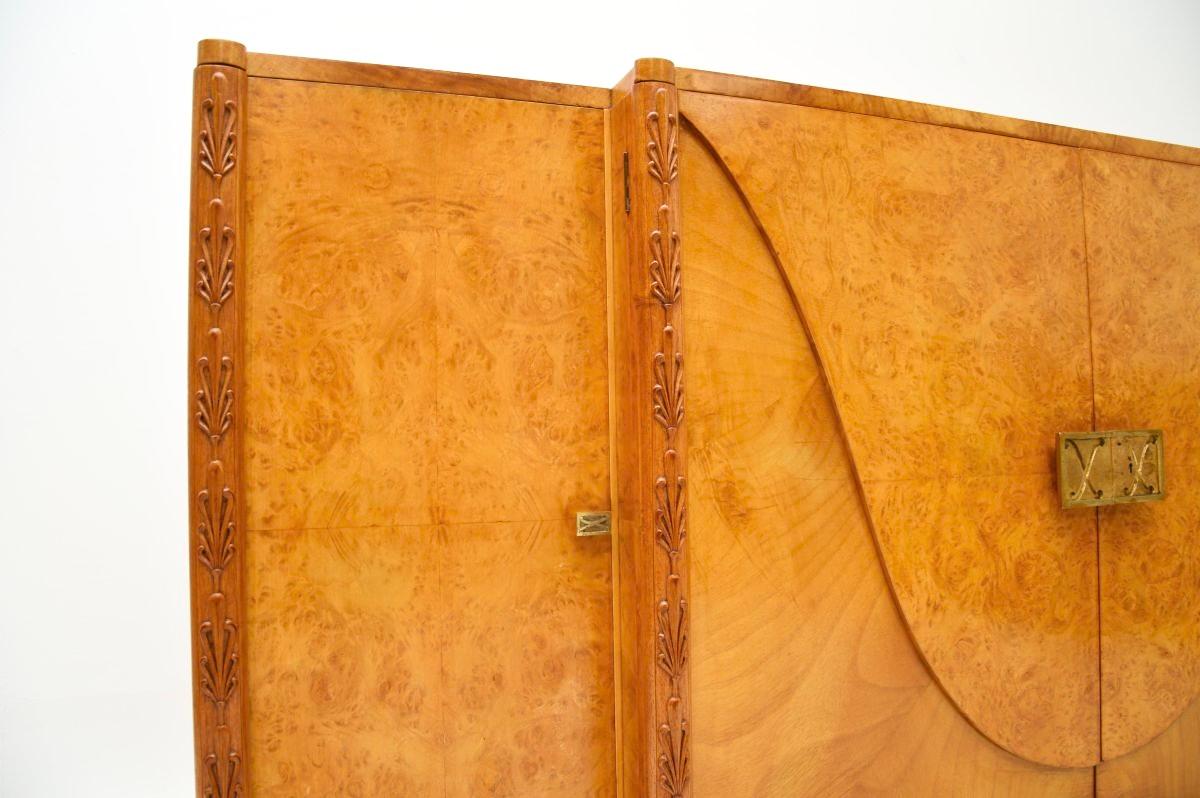 Art Deco Burr Walnut Sideboard by Hille For Sale 4