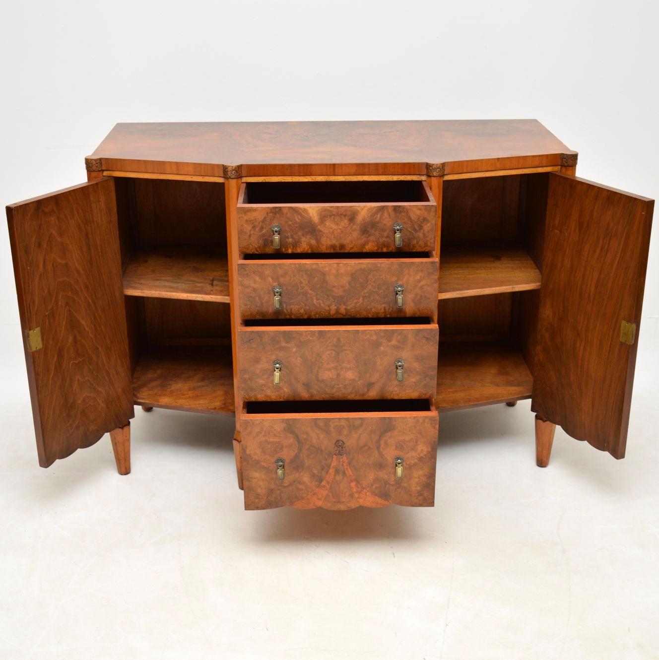 Art Deco Burr Walnut Sideboard  2