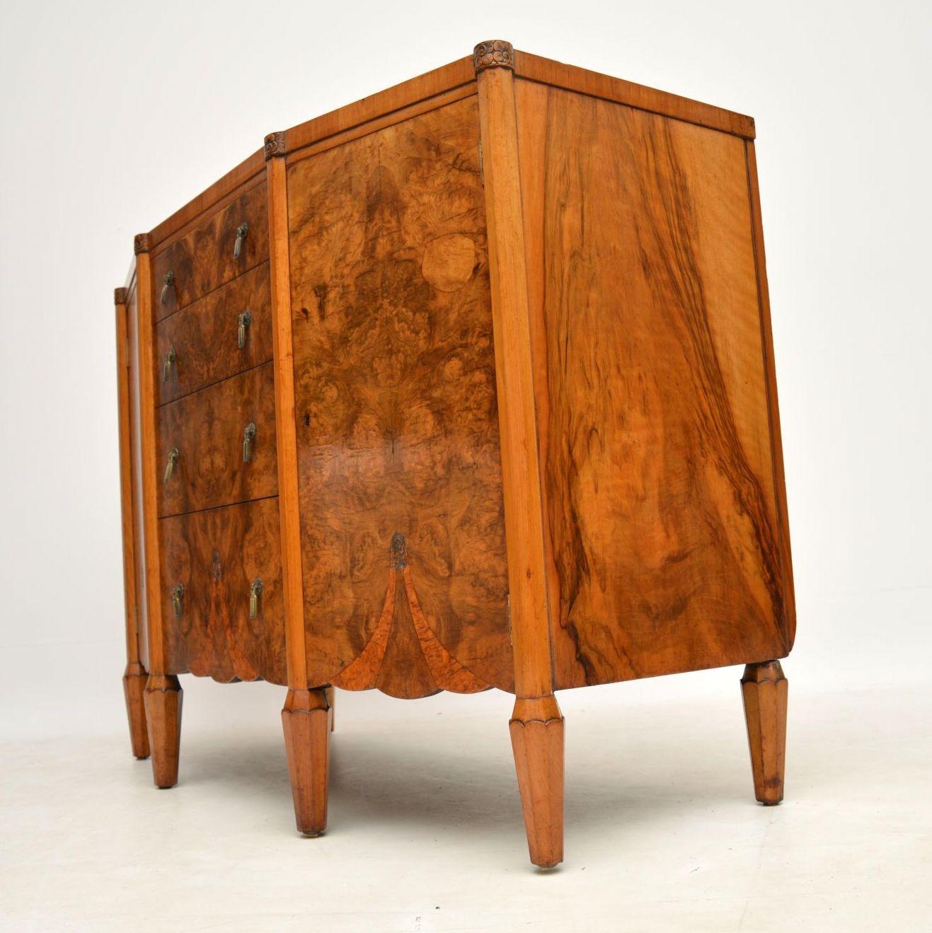 Art Deco Burr Walnut Sideboard  4