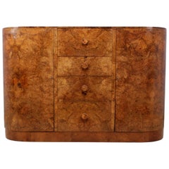 Art Deco Burr Walnut Sideboard Art Deco Burr Walnut Sideboard