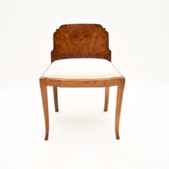 Art Deco Hocker aus Wurzelholz