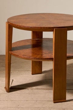 Art Deco Burr yew coffee table