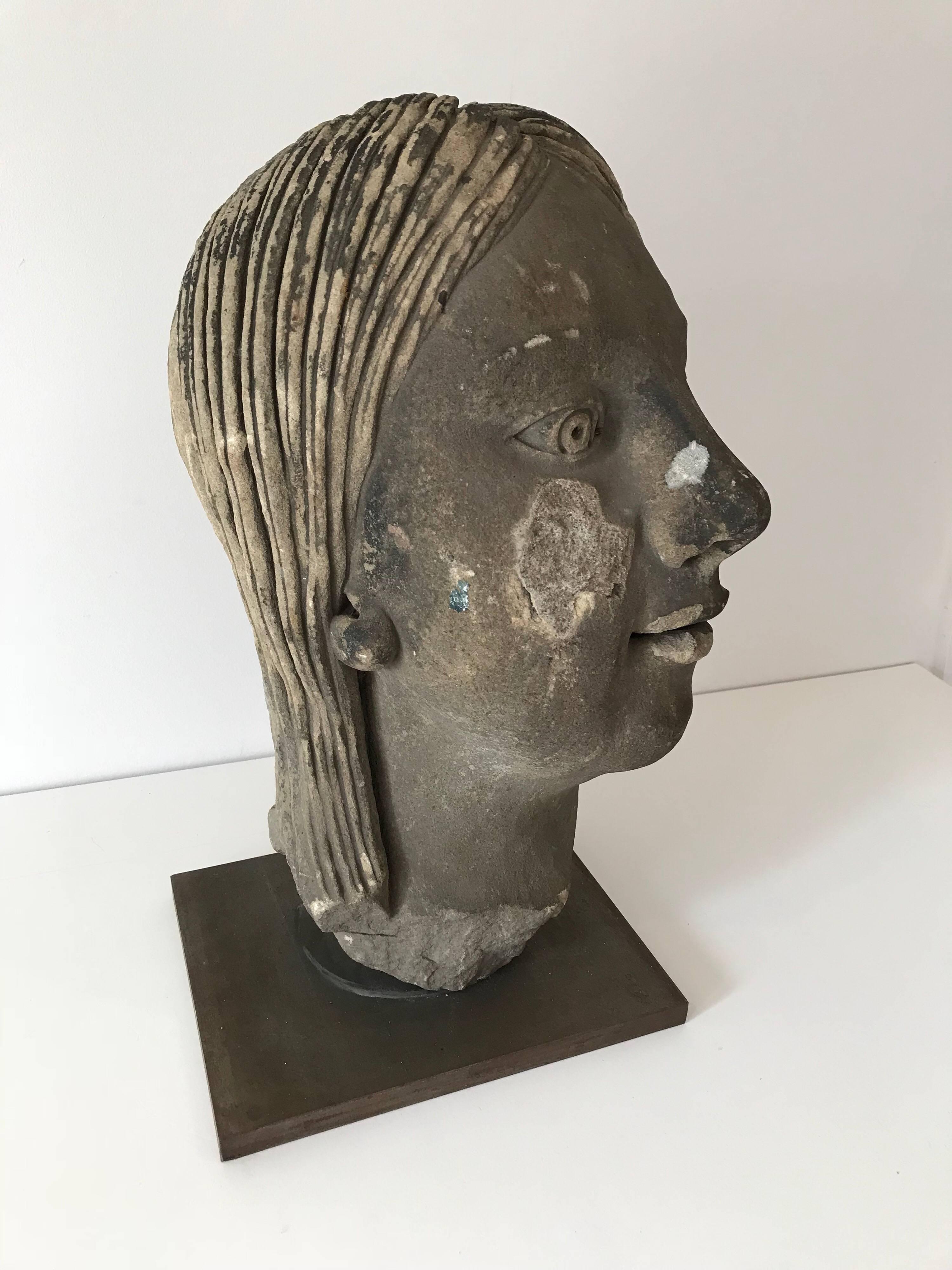 Art Deco Bust In Excellent Condition In Stockton, NJ