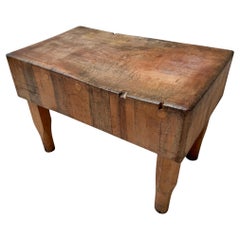 Mesa Art Decó Butchers Block, años 70