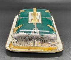 Art Deco Butter Dish from C.F. Boseck and Co., 1920s