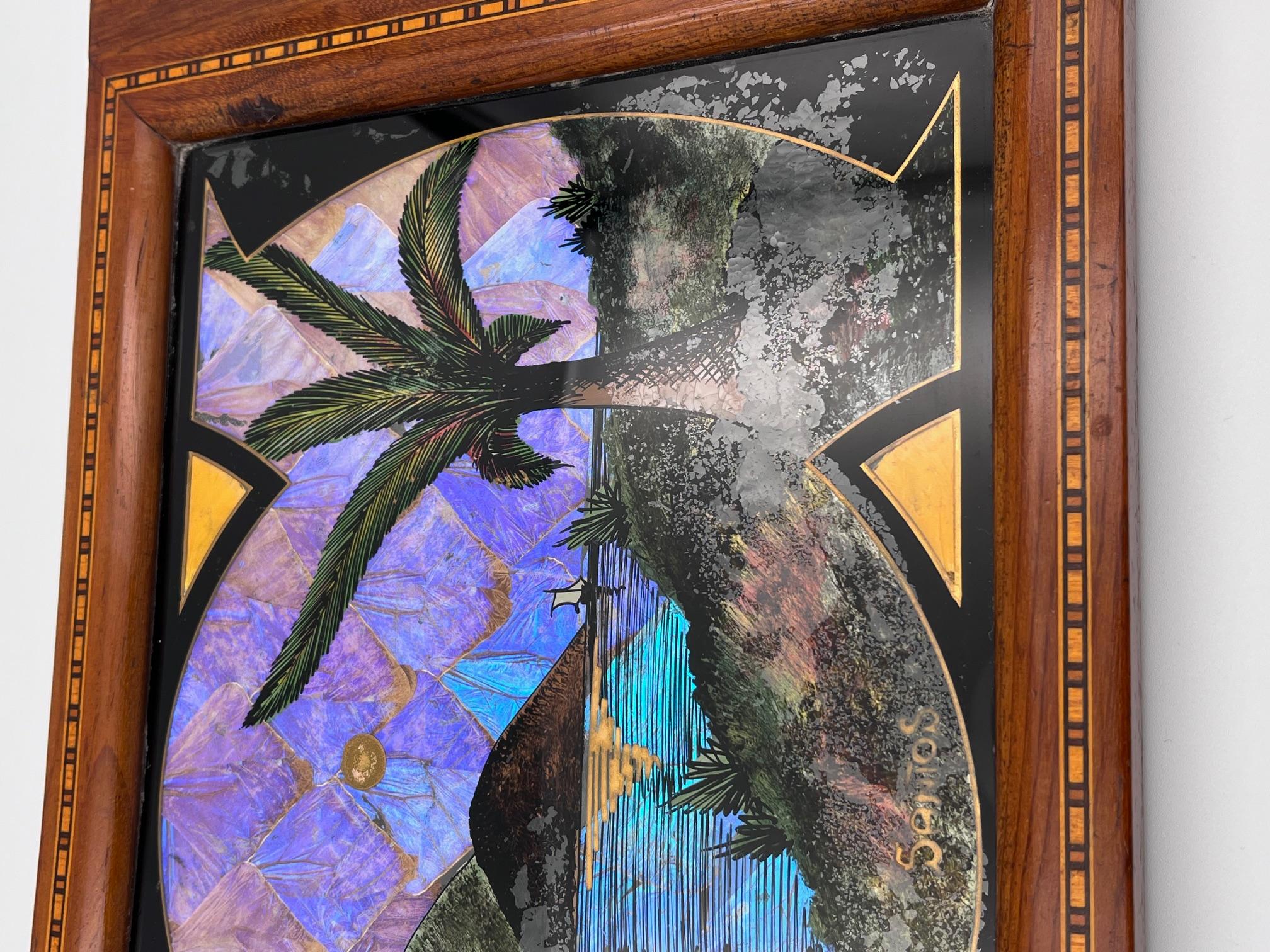 Plateau à cocktail Art Déco avec aile de papillon Bon état - En vente à Red Lion, PA